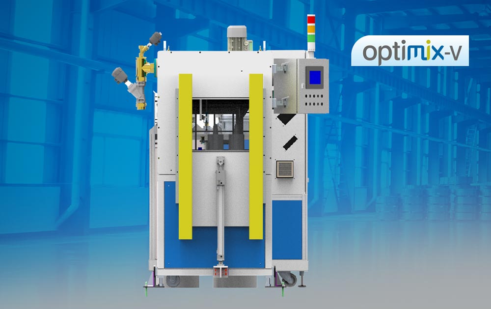 Optimix-V – Compact Under Vacuum Potting Machine